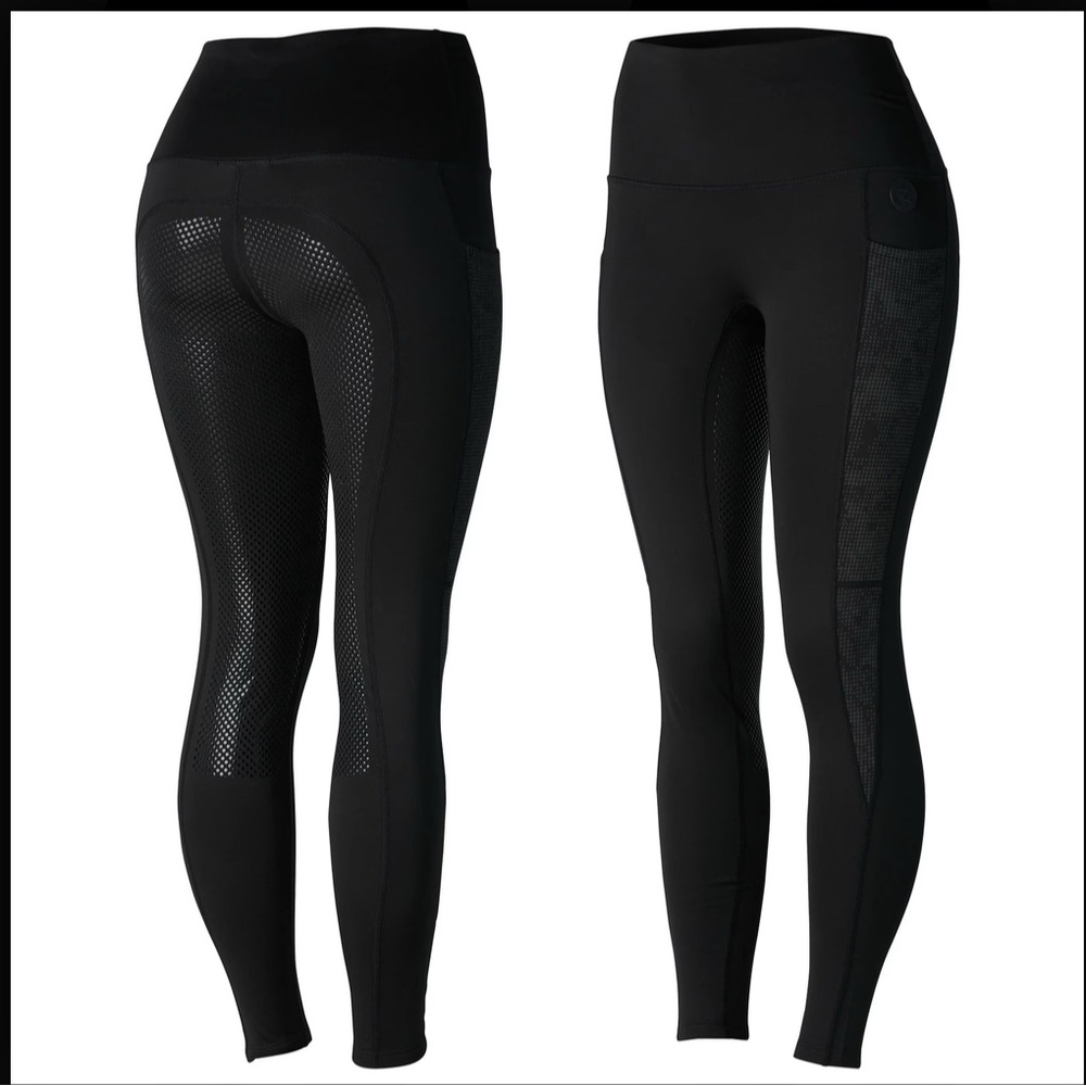 ❄️Horze Reflective High Waist Winter Riding Tights - Black❄️